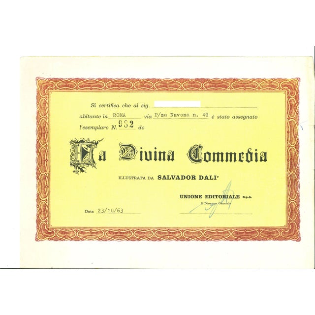 After Salvador Dalì, The Furies, Original Woodcut Print, 1963 For Sale - Image 4 of 5