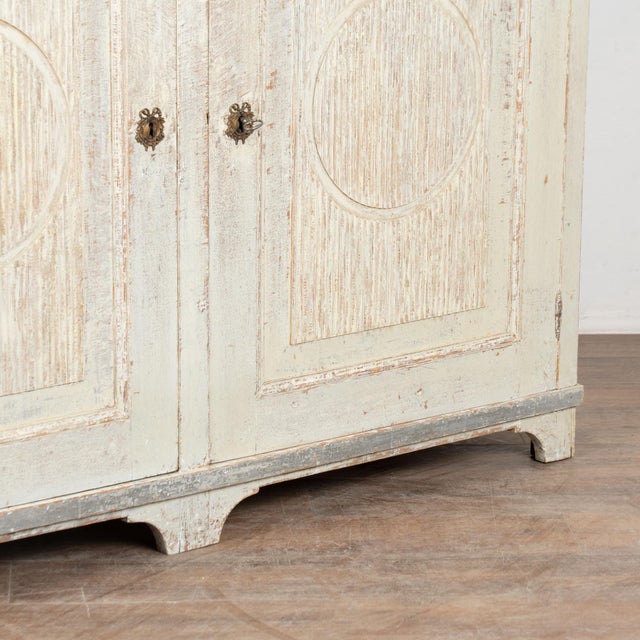 Early 19th Century Original Painted Swedish Tall Pine Sideboard For Sale - Image 14 of 15