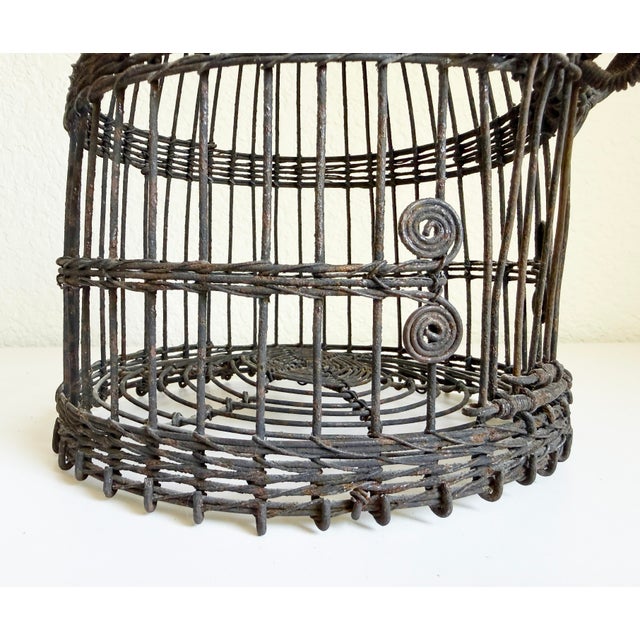 Early 20th Century Antique French Wire Birdcage, Early 20th C For Sale - Image 5 of 13