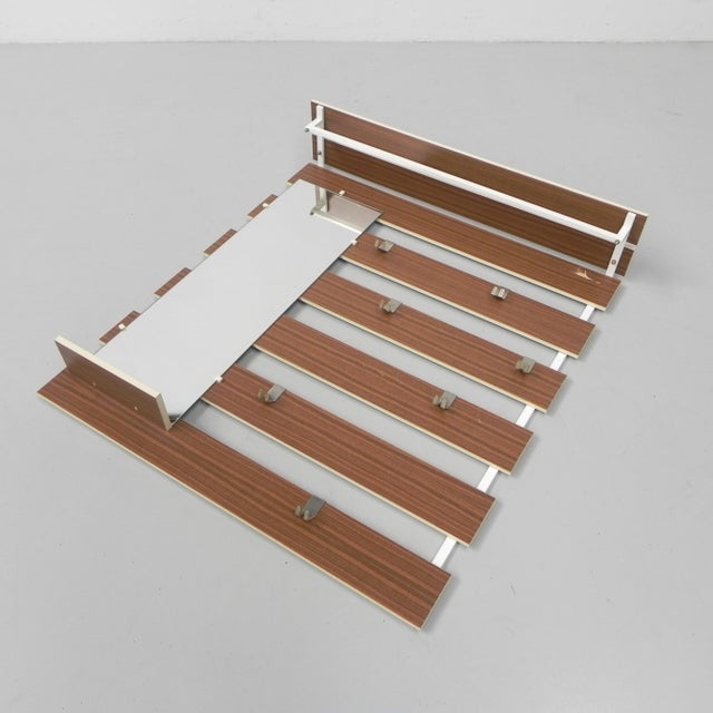 Vintage Wall Coat Rack with Hooks and Mirror, 1960s For Sale - Image 4 of 18