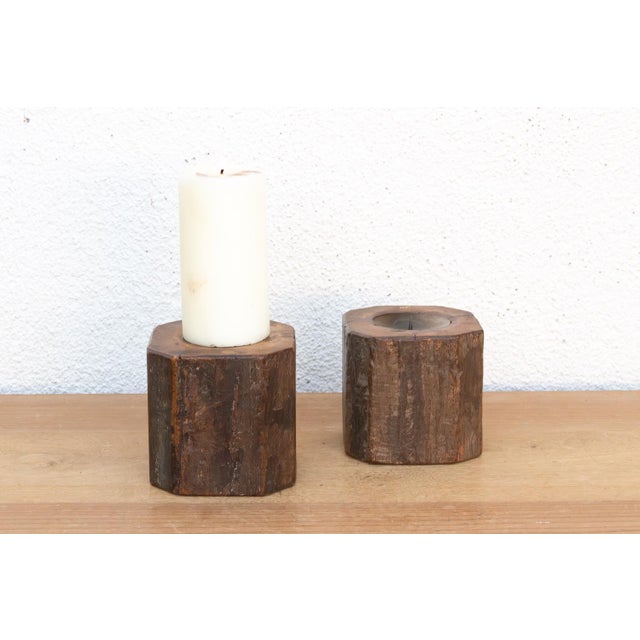 This small Haveli Pedestals are a pair of grounding architectural fragments repurposed for the modern home. Hand-salvaged...