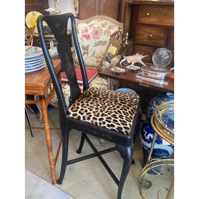 Chinoiserie Diminutive Tall Desk Chair, C1890-1910 For Sale - Image 11 of 11