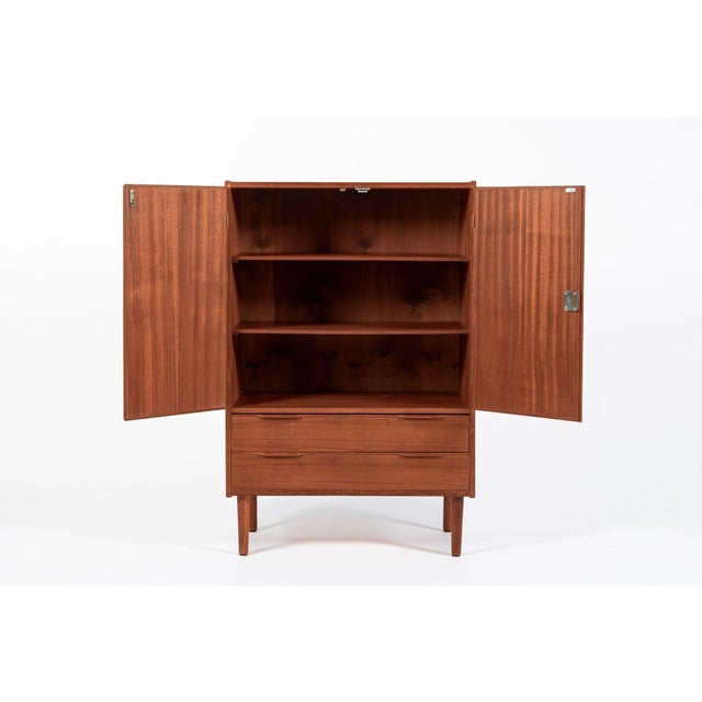 Mid-Century Modern Mid Century Danish Teak Wood Storage or Bar Cabinet For Sale - Image 3 of 12
