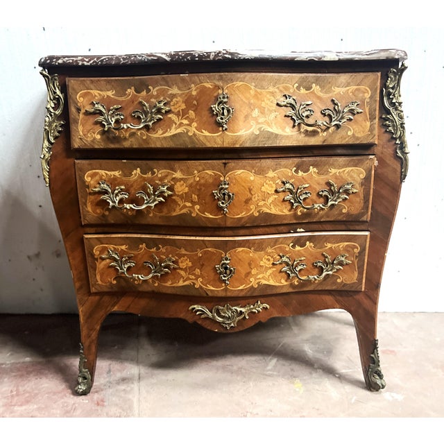 Louis XV Style Commode, 1900s For Sale - Image 4 of 13