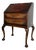 Antique Chippendale Secretary in Burlwood Veneer For Sale