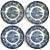 Royal Worcester Blue & White Plates - Set of 4 For Sale - Image 9 of 9