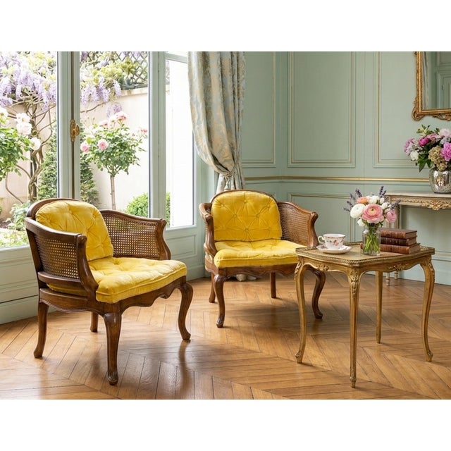 Drexel Heritage French Provincial Barrel Chairs For Sale - Image 12 of 12