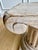 Almond Pair of Vintage Sculptural Carved Wood Ionic Column Side Tables / Architectural Pedestals For Sale - Image 8 of 12