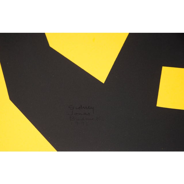 1990s Woman Waving - 1991 Abstract Expressionist Lithograph on Paper by Sidney Budnick For Sale - Image 5 of 5