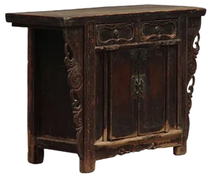 Antique Chinese Carved Shanxi Cabinet