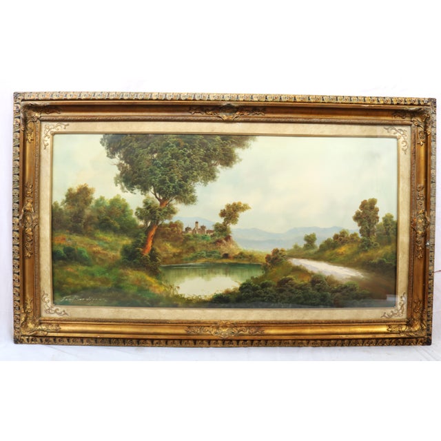 Toni Bordignon, Venetian Landscape, Oil on Canvas, Framed For Sale - Image 11 of 11