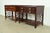 Late 20th Century Baker Furniture Historic Charleston Chippendale Carved Mahogany Rolling Buffet Servers, Pair For Sale - Image 5 of 11