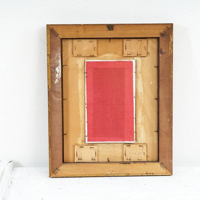 G. Dari, Untitled, 1960s, Paint on Board, Framed For Sale - Image 4 of 5