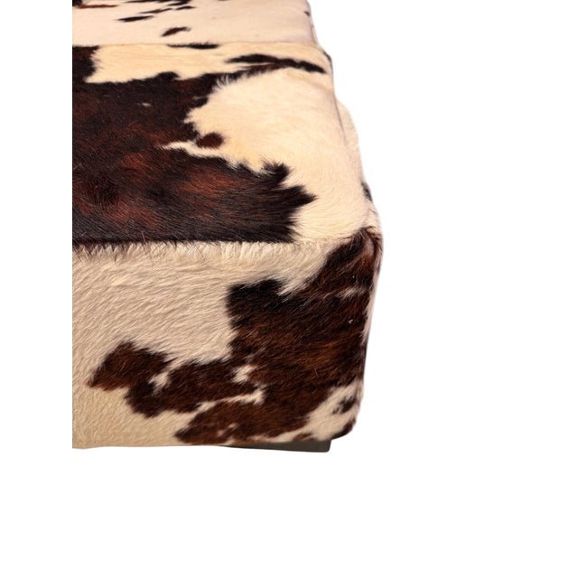 1970s Cowhide Ponyhair Ottoman from Natuzzi, Italy, 1970 For Sale - Image 5 of 7