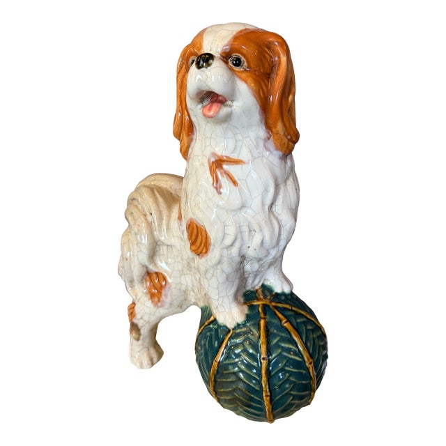 Staffordshire Cavalier Spaniel Dog With Bamboo Ball For Sale
