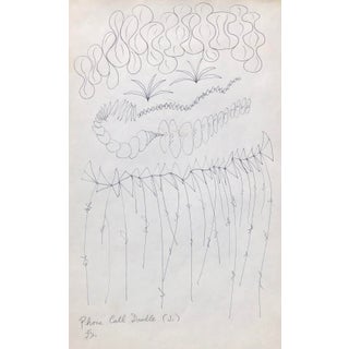 1960s James Bone Abstract Mid-Century Style Drawing For Sale