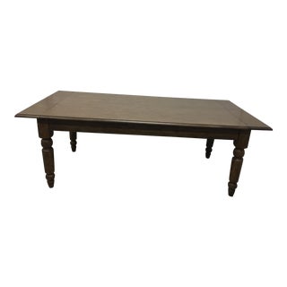 Ballard Designs Vintage Farmhouse Style Extension Table For Sale