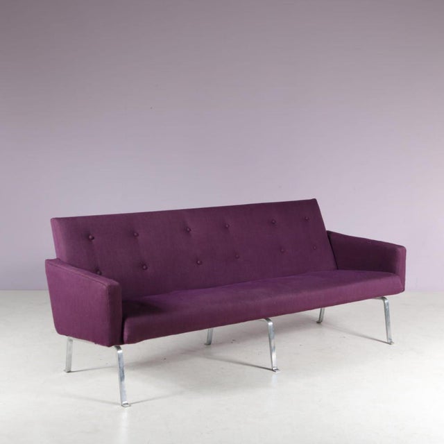 Purple 3-Seater Sofa attributed to Hein Salomonson for A.P. Originals, Netherlands, 1960s For Sale - Image 8 of 9