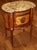 Stunning French Louis XV Style Marble Top Mixed Wood Inlaid End Table Nightstand Dimensions : 24" Wide X 16" Deep X 31"...