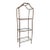 Vintage Hollywood Regency Hand Gilt Faux Bamboo Étagère - Newly Painted For Sale