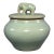 Antique Chinese Celadon Covered Jar With Animal‑Form Finial, Collectible Antique For Sale