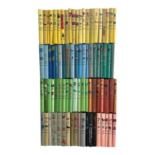 Vintage Rainbow Children's Classic Book Junior Deluxe Edtions - 82 Book Collection - Bright Library For Sale