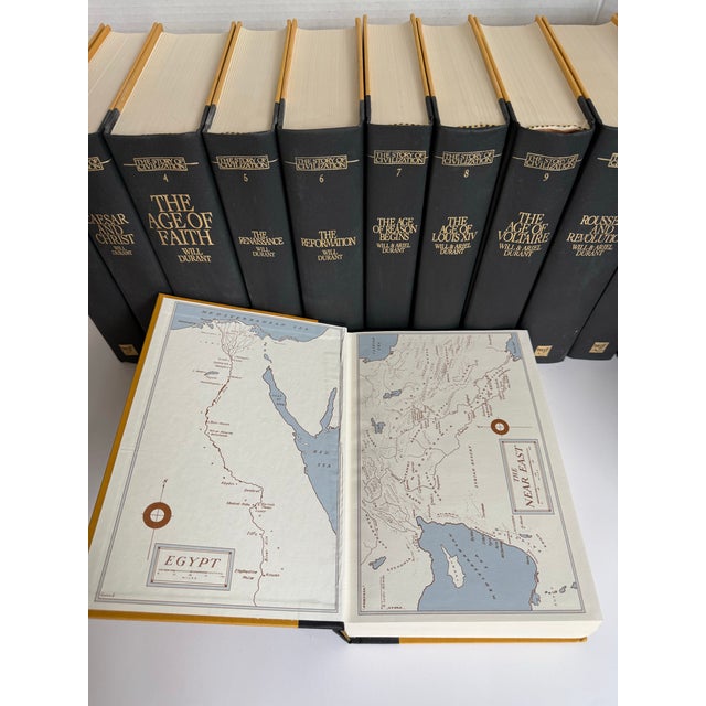 Black 1963 Complete 12-Volume Set, the Story of Civilization by Will & Ariel Durant, Originally Published 1935 For Sale - Image 8 of 11