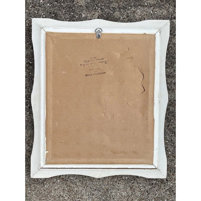 1950s Andrew Kolb & Son Framed Porcelain Bisque “Lovers” Plaques- Set of 2 For Sale - Image 11 of 12