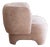 Lounge Chair with Woven Fabric Cover For Sale