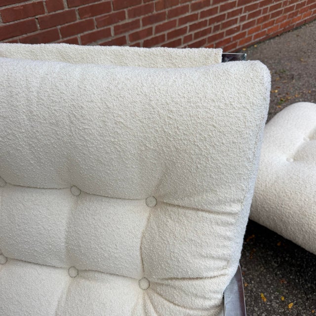 Vintage “Ellipse” Rocking Lounge Chair and Ottoman, Attributed to Renato Zevi for Selig 1970s For Sale - Image 9 of 12