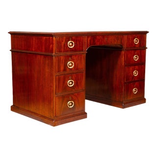 George III Mahogany Rent Desk by Gillows of Lancaster For Sale