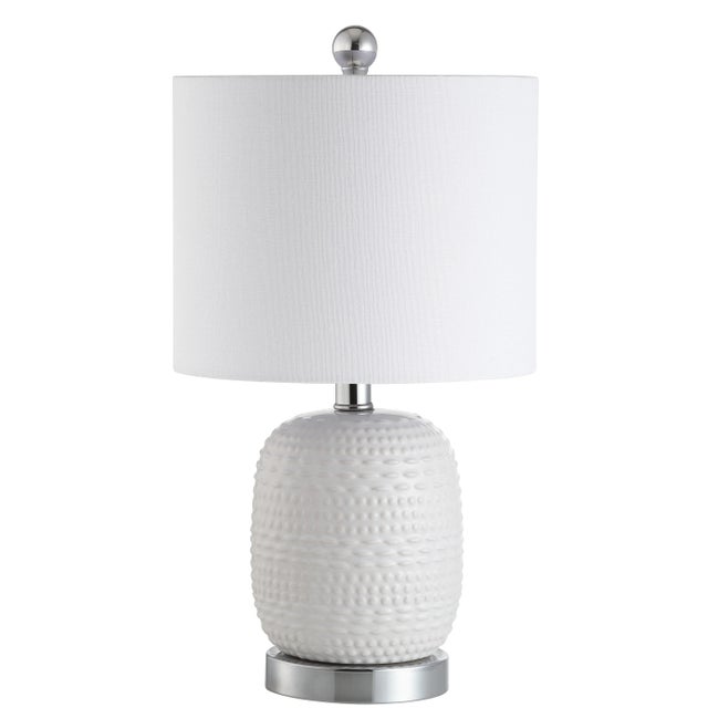 2020s Contemporary Textured Vase Table Lamp - White For Sale - Image 5 of 5
