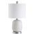 2020s Contemporary Textured Vase Table Lamp - White For Sale - Image 5 of 5