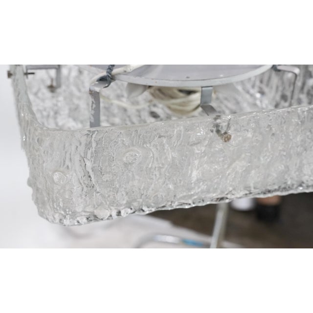 1980s Italian Glass Flush Mount For Sale - Image 4 of 5