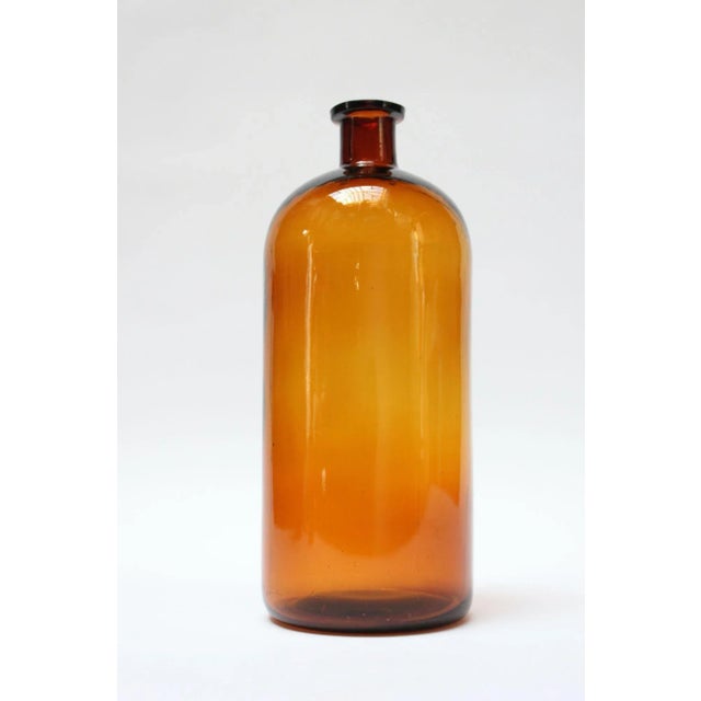 Vintage American Amber Glass Apothecary/Medicine Bottle For Sale - Image 13 of 13