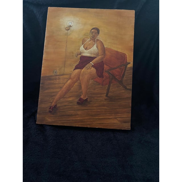 Chelsie Kirkey "Ayanna" Contemporary African American Portrait Oil Painting, 2023 For Sale - Image 4 of 12