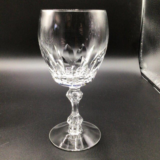 Tiffin Franciscan Water Goblets "Manchester" -Set of 9 For Sale - Image 4 of 12