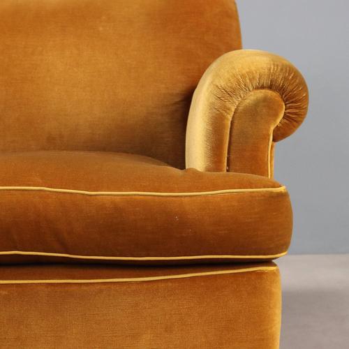 Vintage Armchairs in Velvet, Italy, 1950s, Set of 2 For Sale - Image 4 of 10