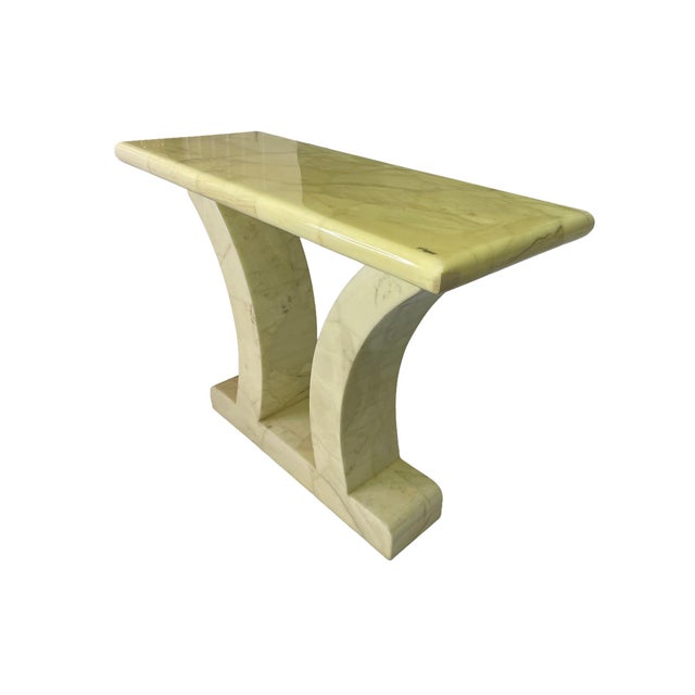 1960s 1960s Sculptural Marble Console Table Signed “G. Brunner Original” For Sale - Image 5 of 8