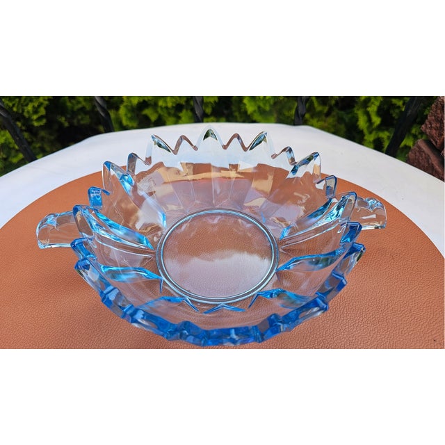 Art Deco Blue Brockwitz Serving Platter, 1930s For Sale - Image 4 of 6