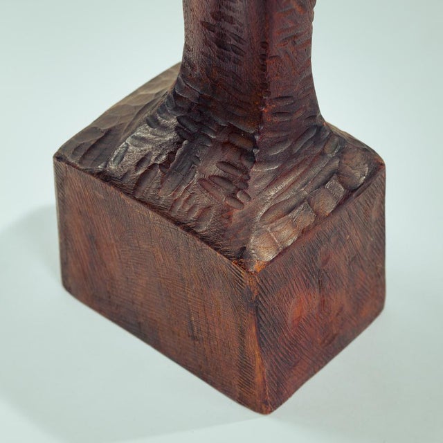 Koos van Vlijmen, Nude Sculpture of Womans Figure, 1970s, Wood For Sale - Image 9 of 13