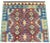 Baby Blue New Afghan Chobi Hand Woven Veg Dyed Wool Kilim Area Rug 4.1 X 2.8 Ft For Sale - Image 8 of 11