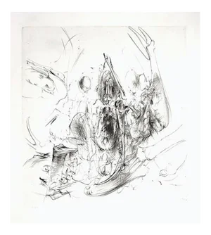 Untitled - Original Etching by Dado - 1980 1980