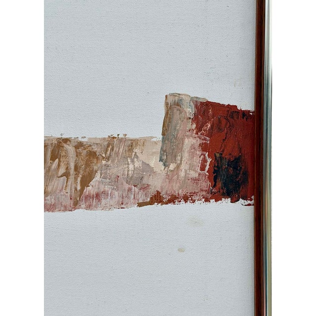 60s Vintage Talbott for Harris Strong Mid Century Modern Abstract Expressionist Brutalist Impasto Oil Painting Framed Signed For Sale In Tampa - Image 6 of 15
