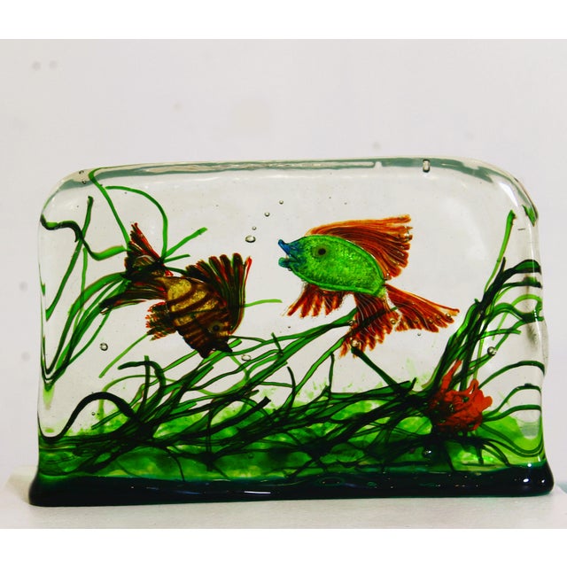Large Murano Glass Aquarium by Alfredo Barbini for Cenedese, 1960s For Sale - Image 6 of 10