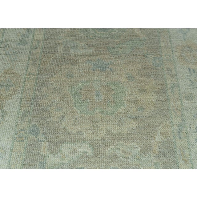 Turkish Turkish Oushak Rug 2'6" x 10'1" #19239 For Sale - Image 3 of 8