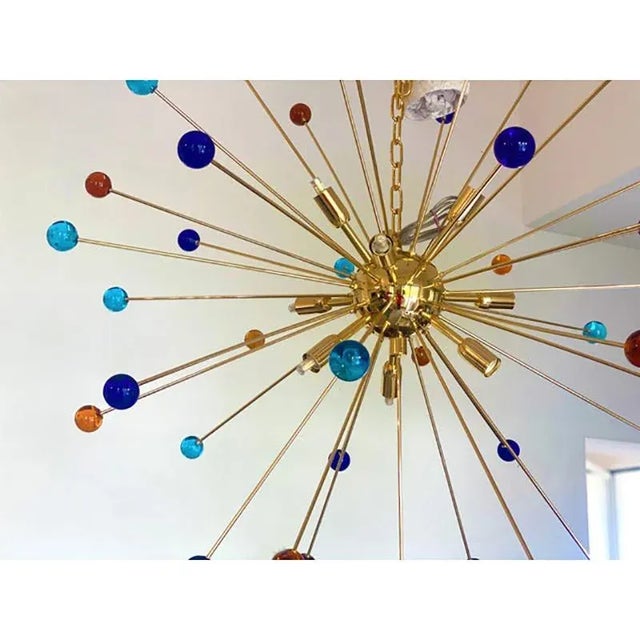Star Murano Glass Sputnik Chandeliers by Simoeng, Set of 2 For Sale - Image 7 of 11