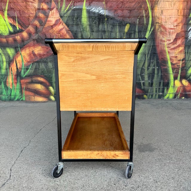 Mid-Century Modern Vintage Arthur Umanoff Bar Cart For Sale - Image 3 of 12