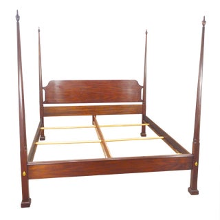 Henkel Harris King Mahogany Poster Bed For Sale
