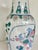 Ceramic Mid 20th Century Peacock Floral Chinoiserie Floor Vase For Sale - Image 7 of 10